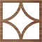 Ekena Millwork Statesman Wood Fretwork Pierced Ceiling Medallion, Walnut, 32"OD x 20 1/2"ID x 1/4"T CMWP32X32X0250STWA - alternate 3